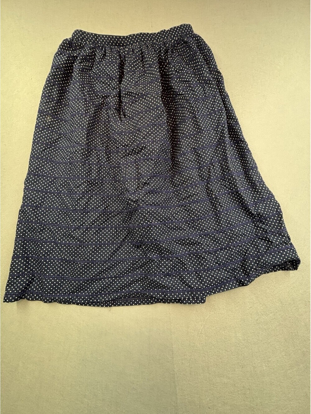European VNTG Modelle G 76 Skirt Women's Navy & White Polka Dot see photo  size